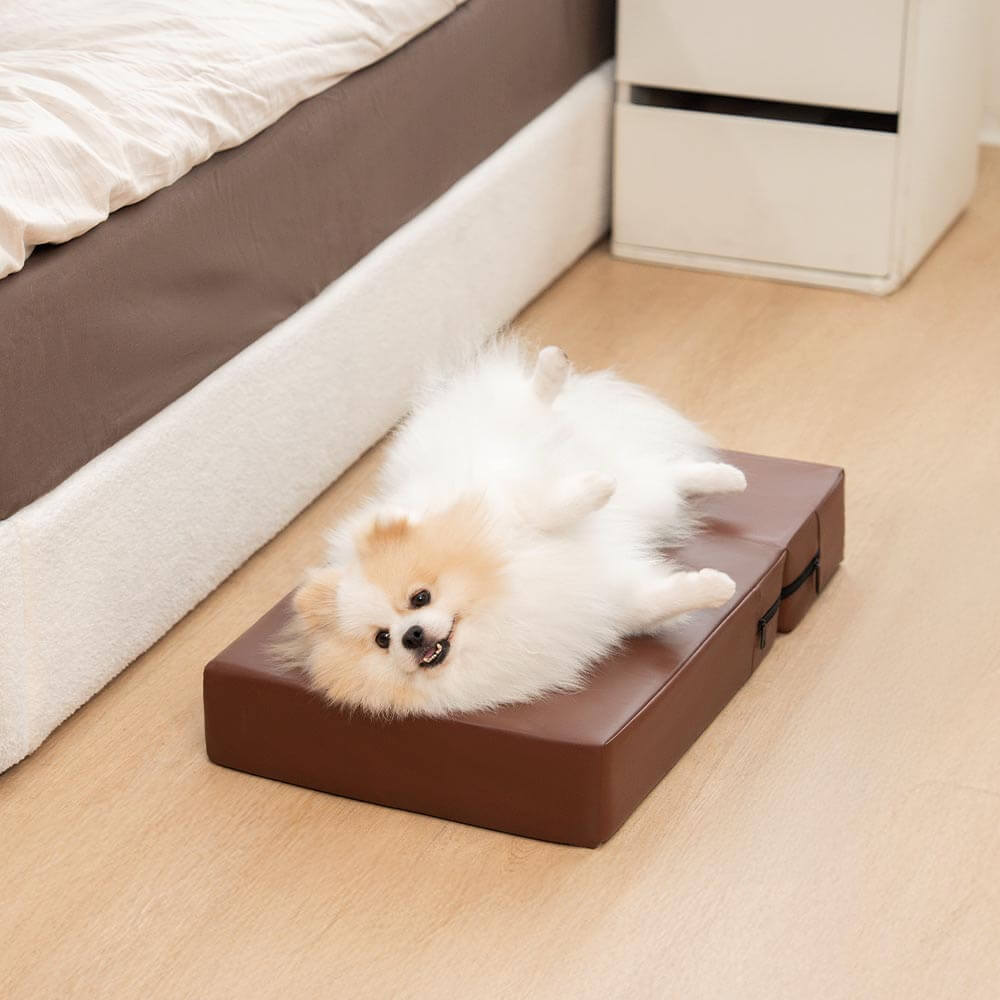 Waterproof Faux Leather Modular Pet Stairs Bed Combo