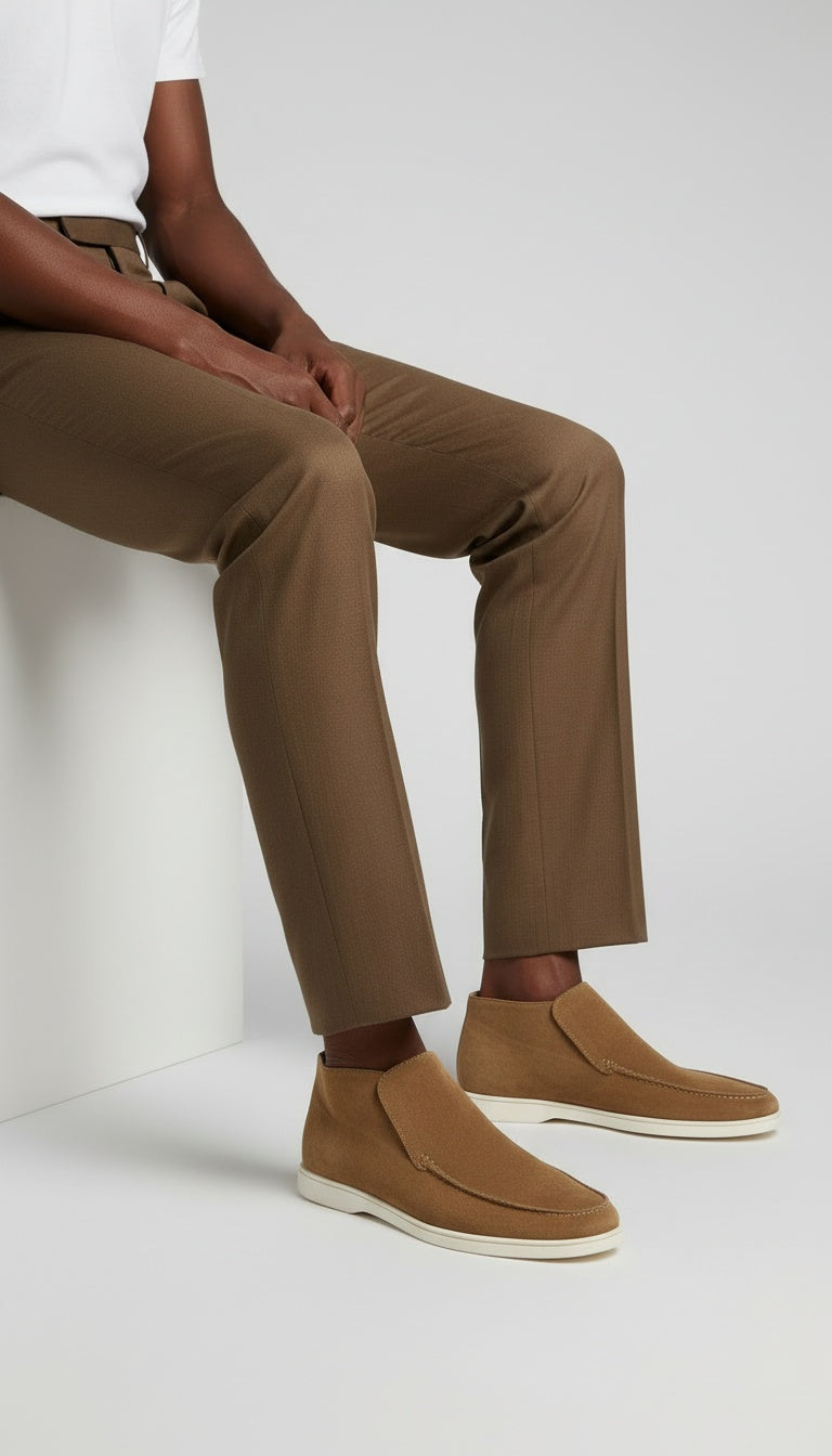 Casa Suede Ankle Loafers