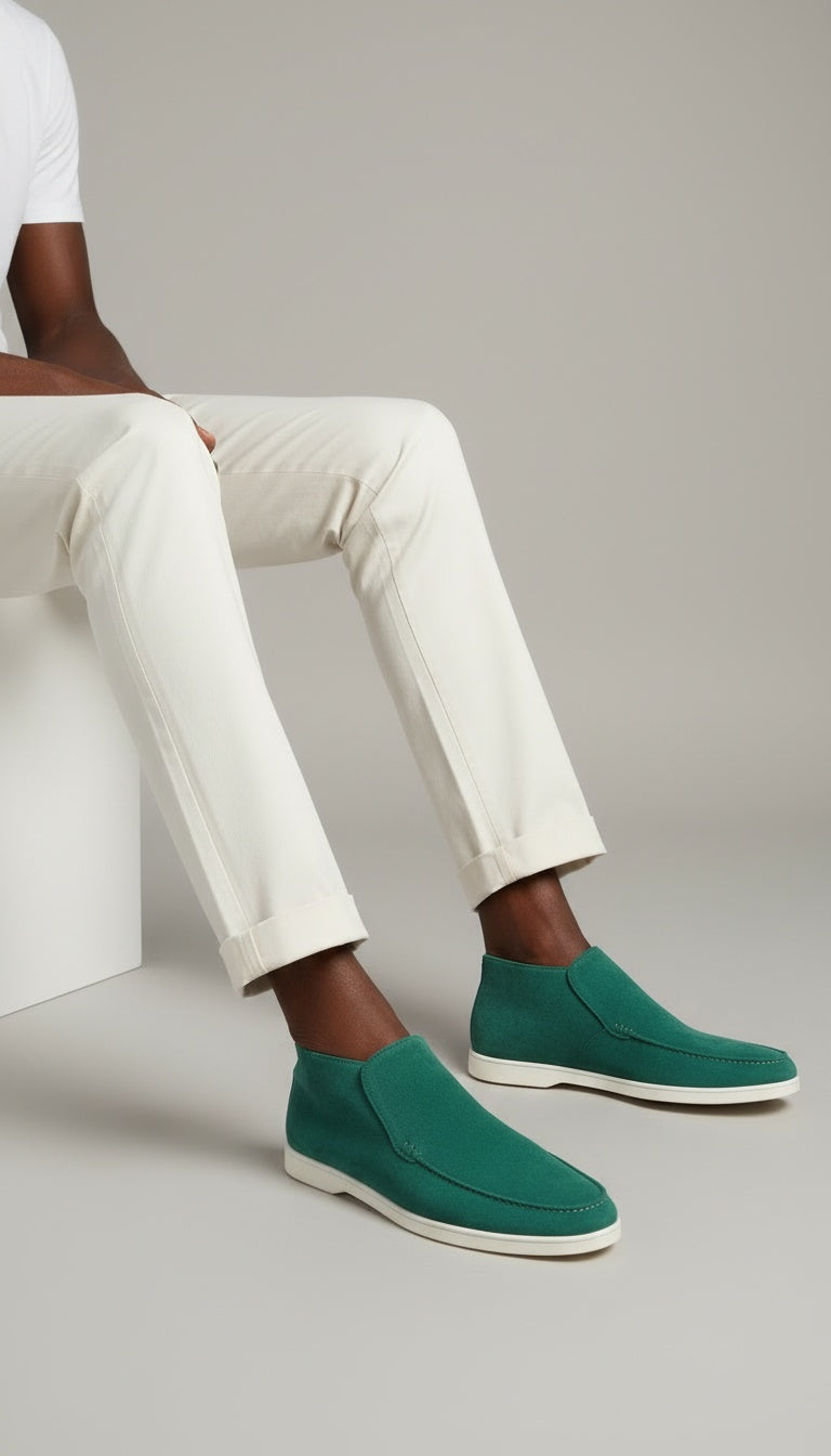 Casa Suede Ankle Loafers