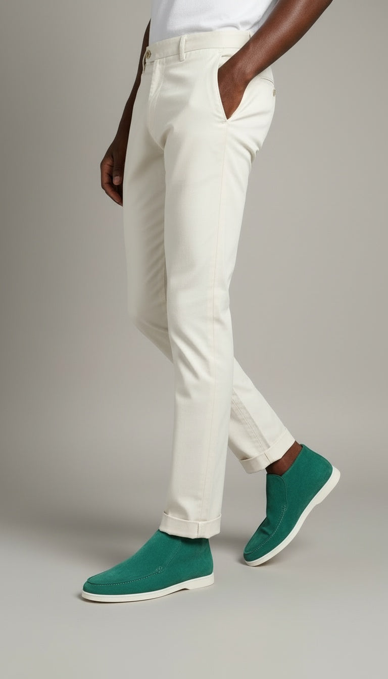 Casa Suede Ankle Loafers