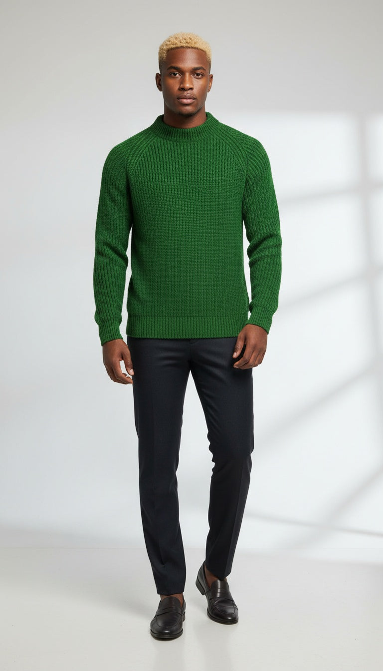 Ribbed Crewneck Sweater