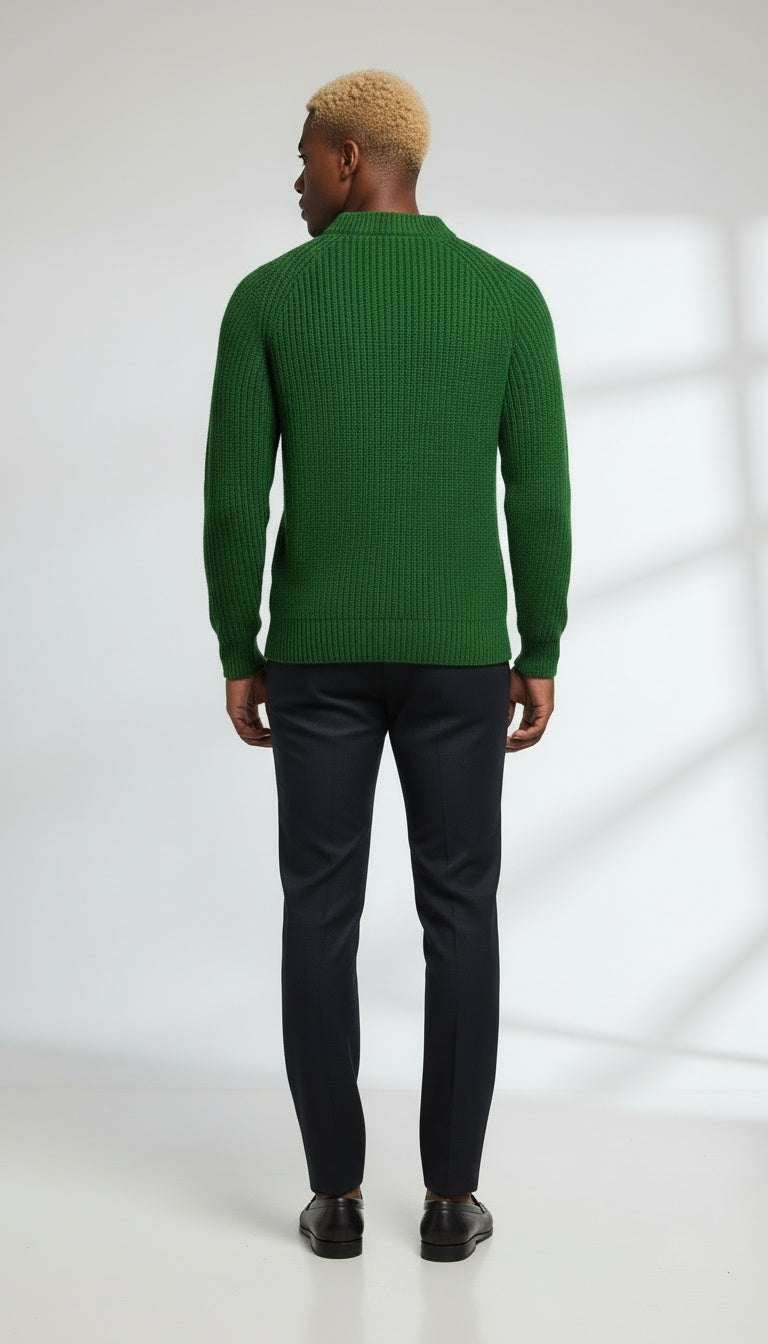 Ribbed Crewneck Sweater