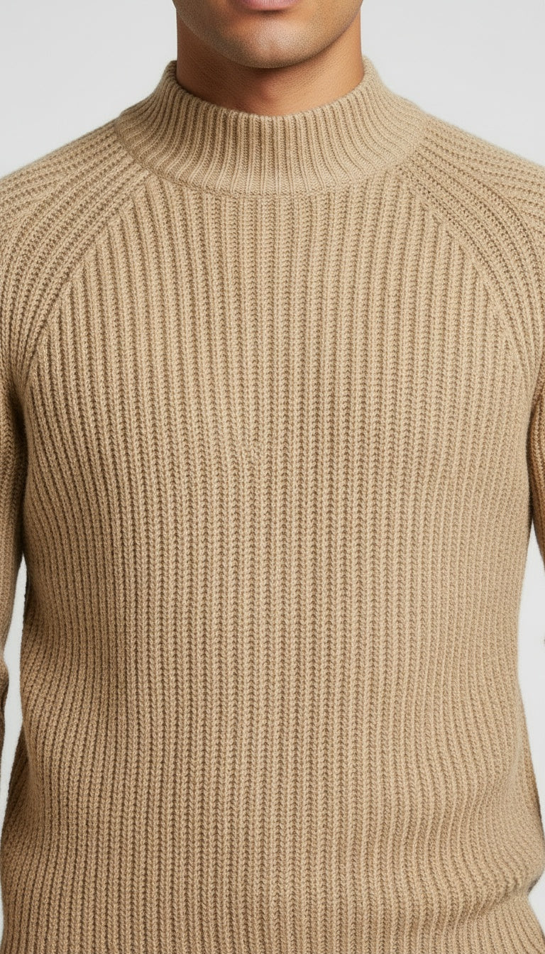 Ribbed Crewneck Sweater