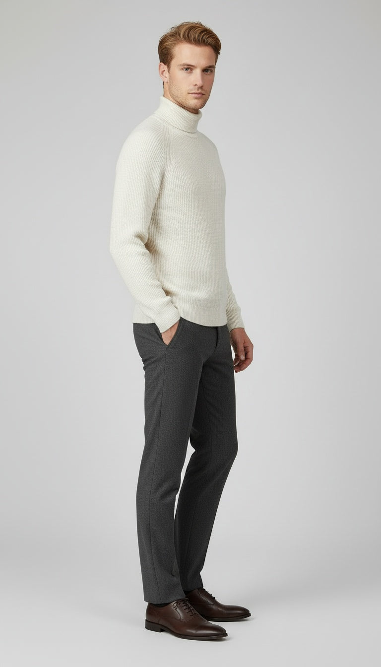 Ribbed Crewneck Sweater