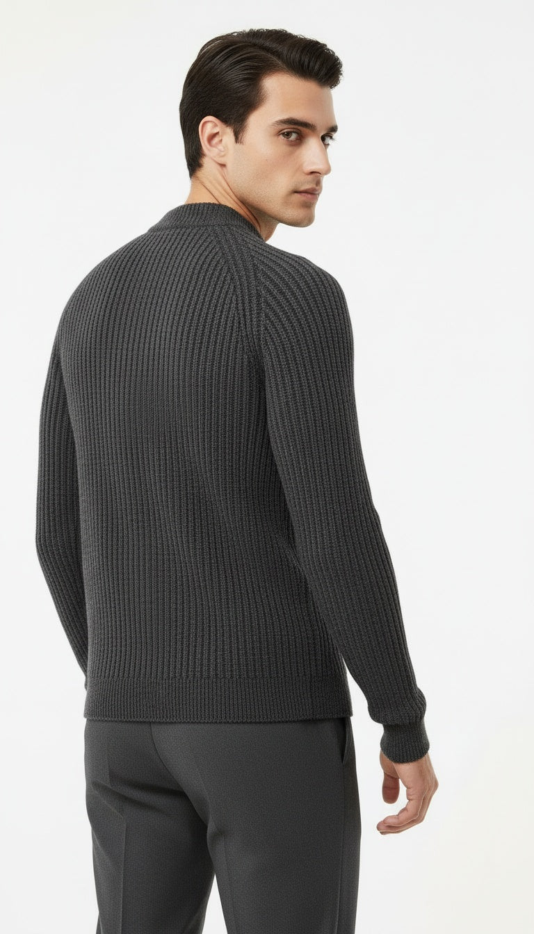 Ribbed Crewneck Sweater