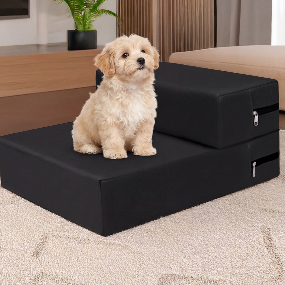 Waterproof Faux Leather Modular Pet Stairs Bed Combo