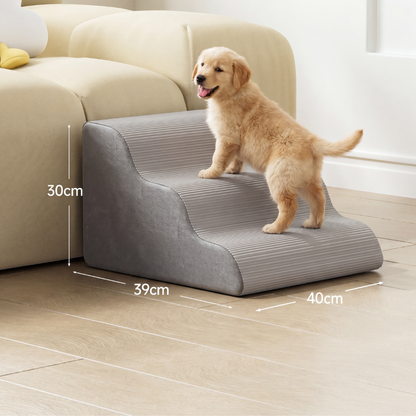 Orthopedic Foam Pet Stairs – Non-Slip, Washable Cover