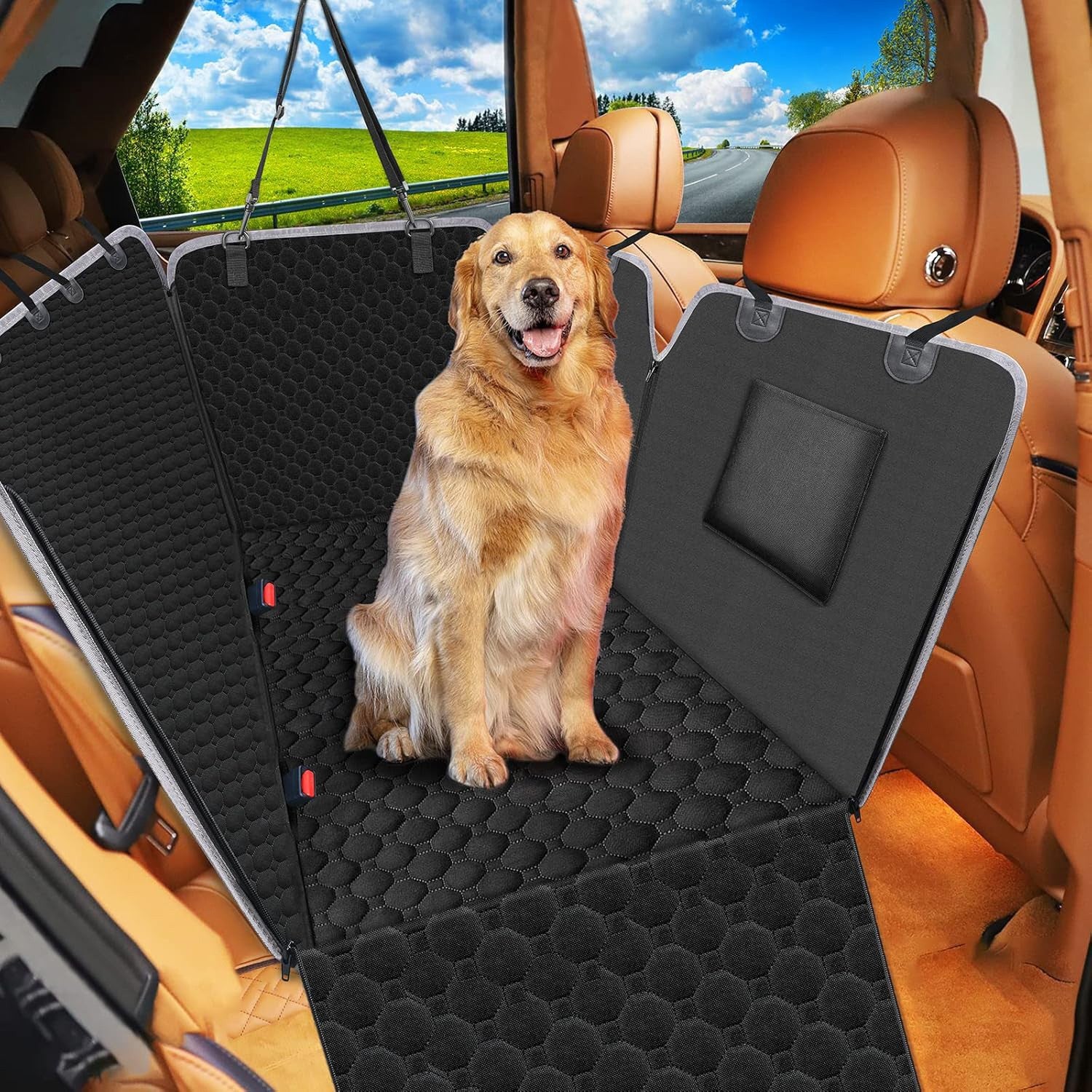 Popular Pet Supplies Car Mat, Large and Small Dog Mat, Oxford Cloth Car Backseat Dog Mat, Portable Waterproof Car Mat
