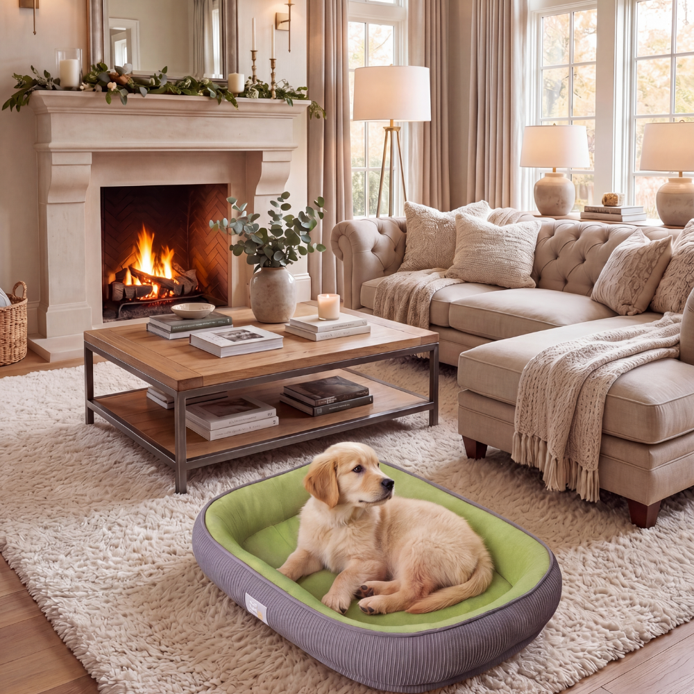 Bolster Pet Bed Nest for Deep, Cozy Sleep