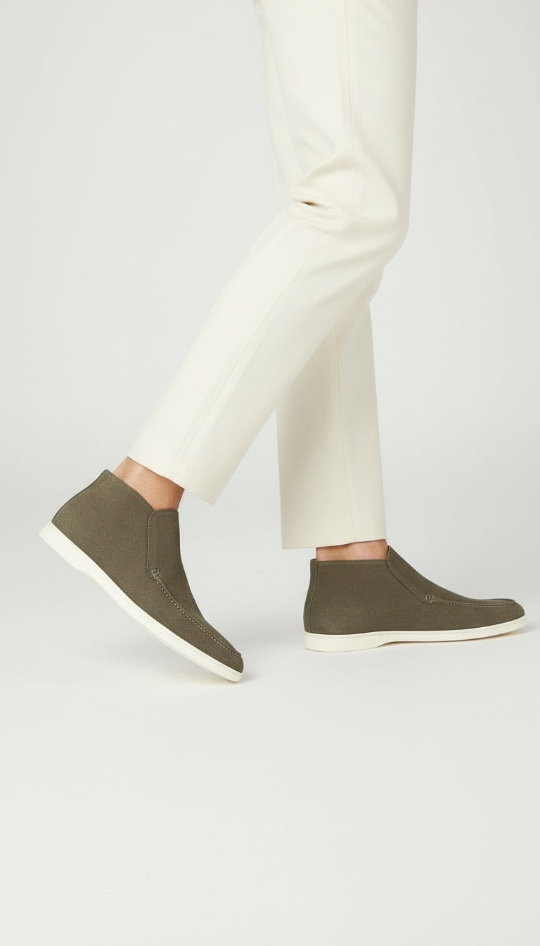 Casa Suede Ankle Loafers