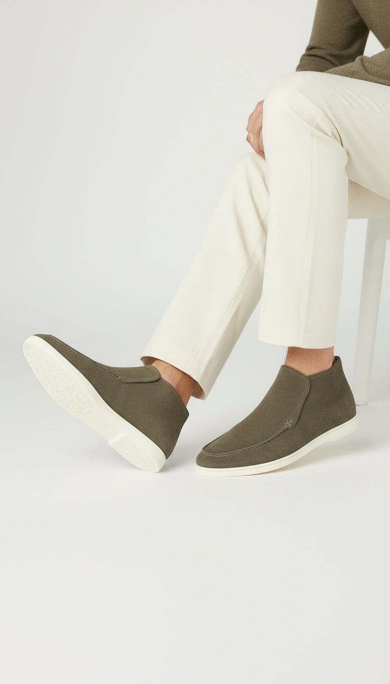 Casa Suede Ankle Loafers