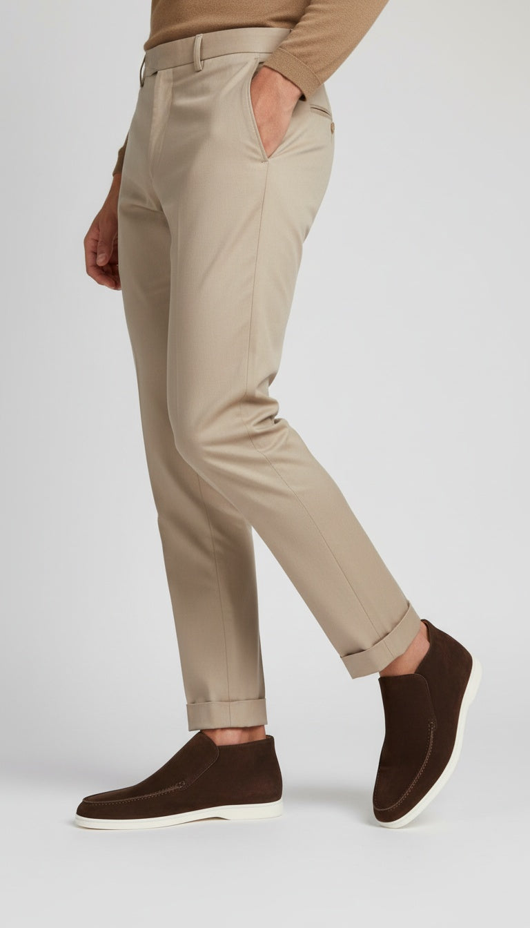 Casa Suede Ankle Loafers