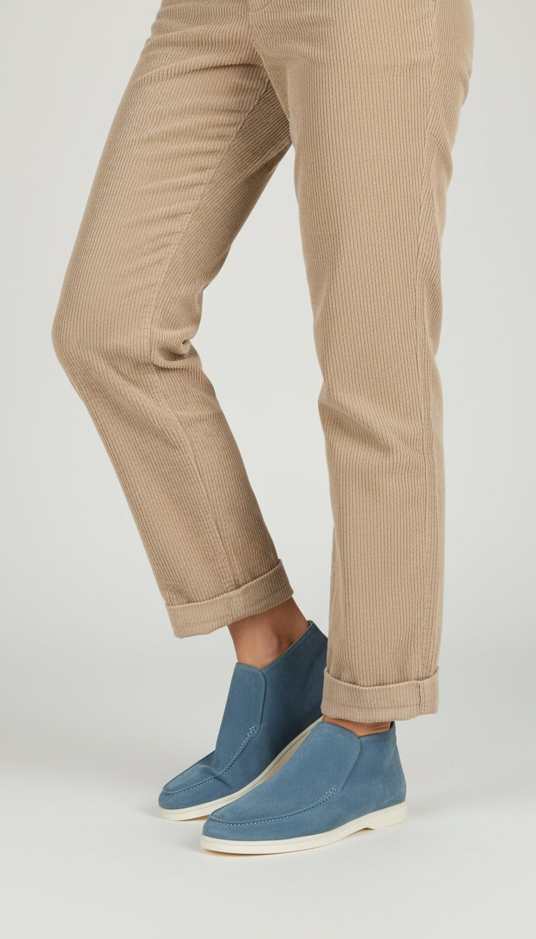 Casa Suede Ankle Loafers