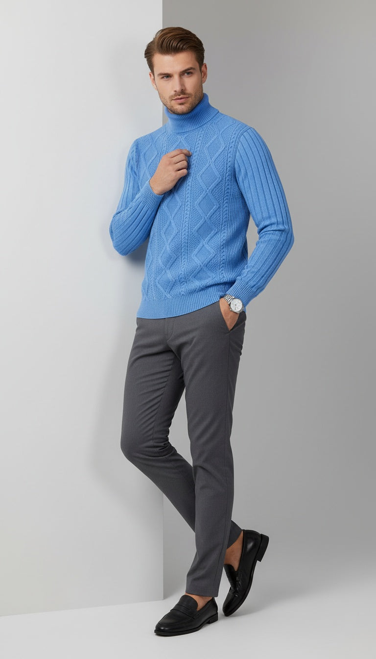 Aurelius Cable-Knit Turtleneck