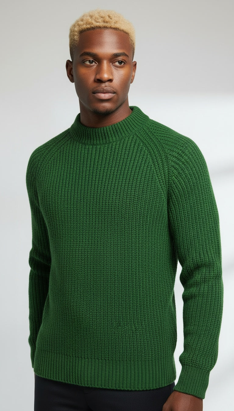 Ribbed Crewneck Sweater