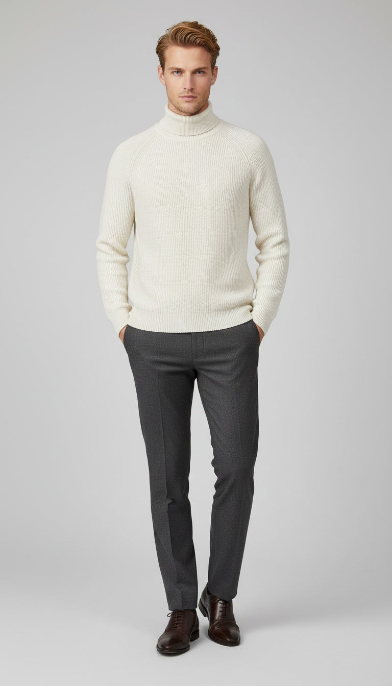 Ribbed Crewneck Sweater