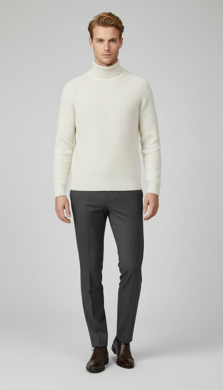 Ribbed Crewneck Sweater