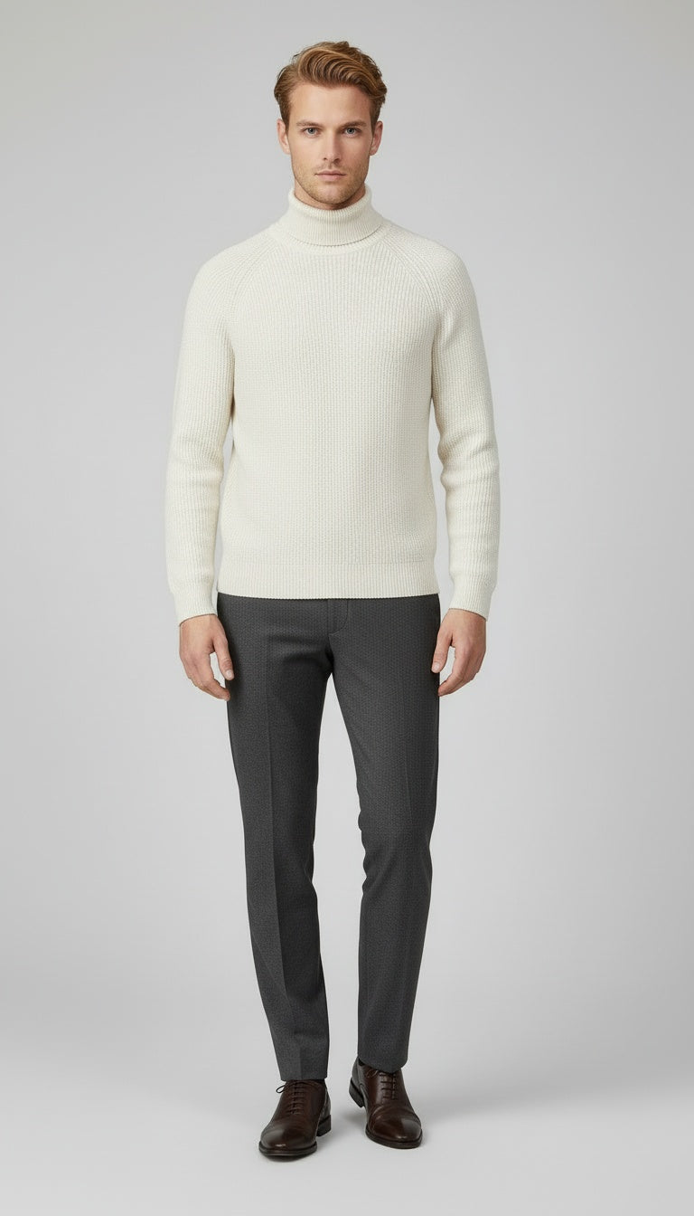 Ribbed Crewneck Sweater