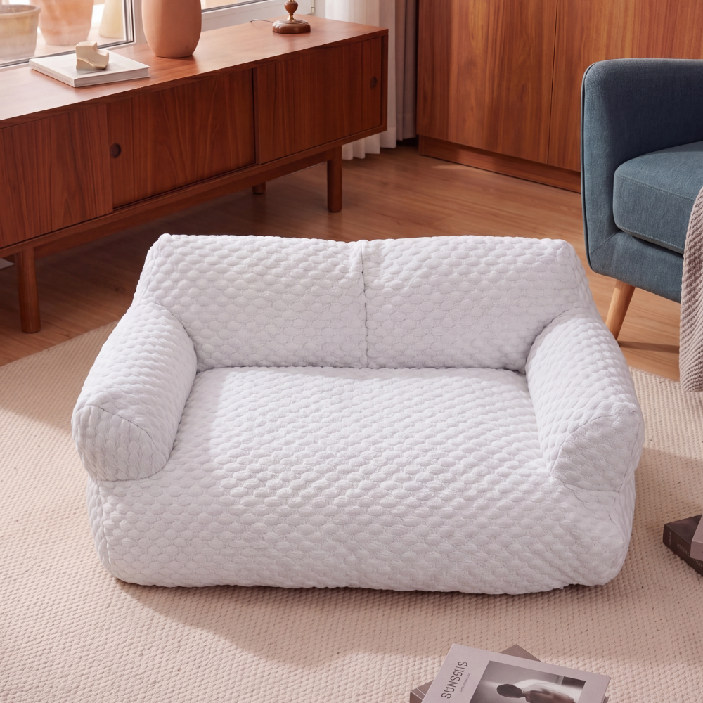 Washable Dog Bed with Cooling Fabric Surface