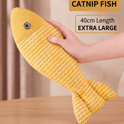 Catnip Plush Fish Toy – Interactive Cat Kicker
