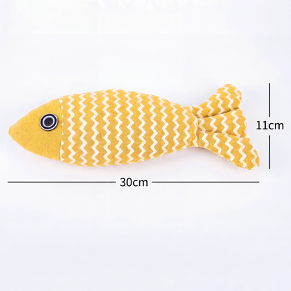Catnip Plush Fish Toy – Interactive Cat Kicker