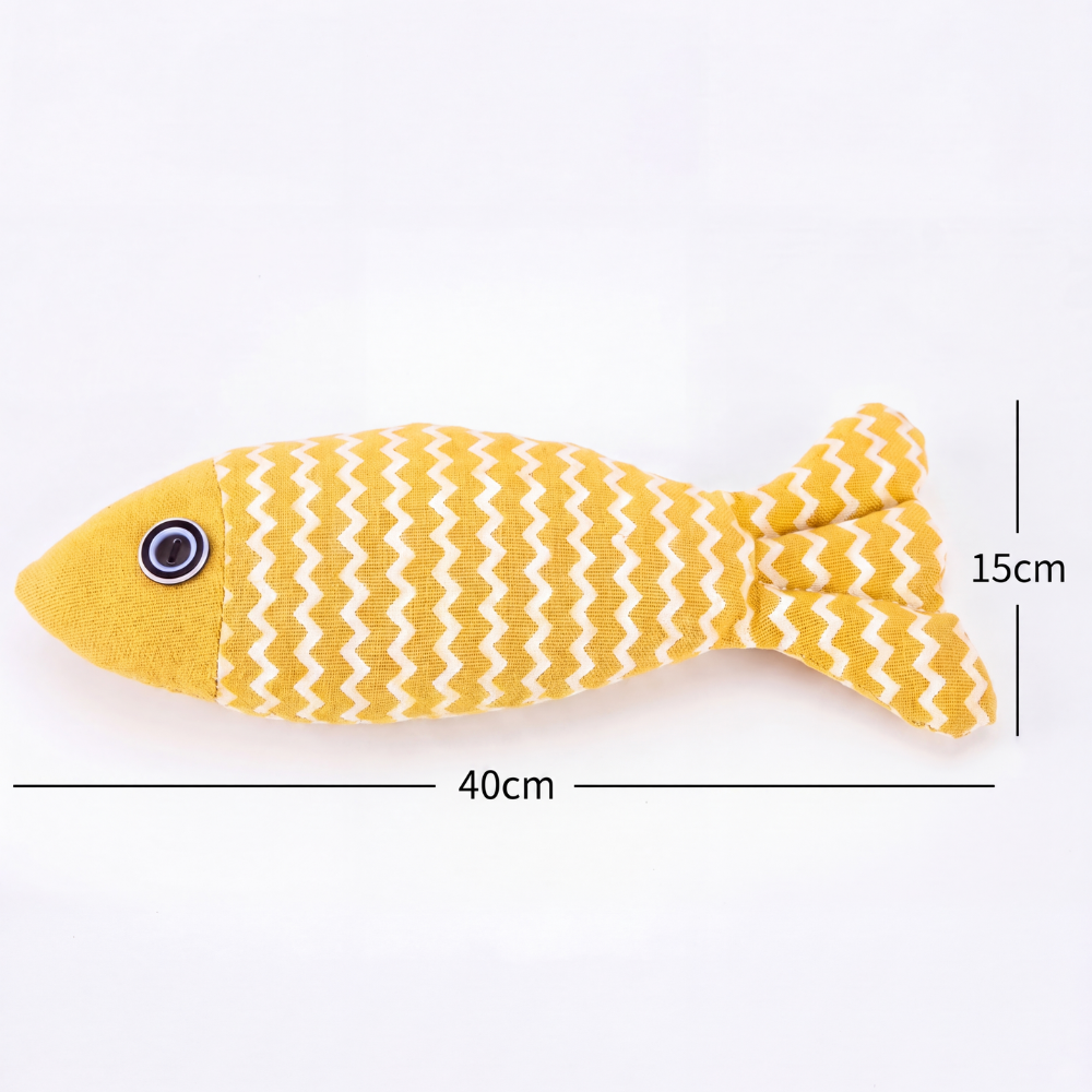 Catnip Plush Fish Toy – Interactive Cat Kicker