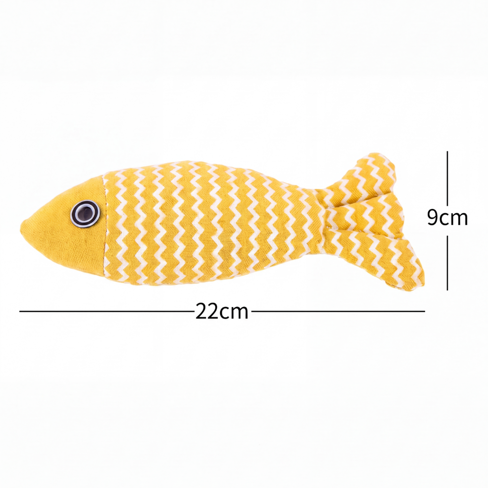 Catnip Plush Fish Toy – Interactive Cat Kicker