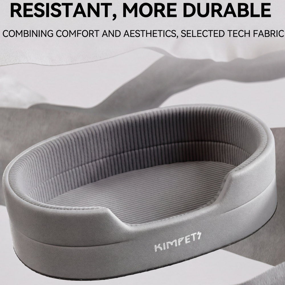 Orthopedic Bolster Pet Bed With High Sides