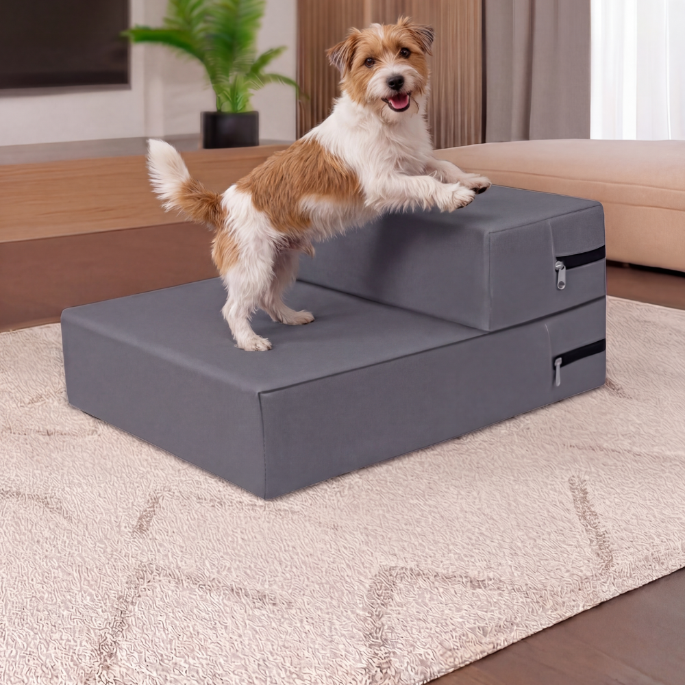 Waterproof Faux Leather Modular Pet Stairs Bed Combo