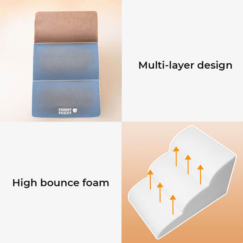 Soft Foam Pet Stairs for Dogs and Cats – Joint Support