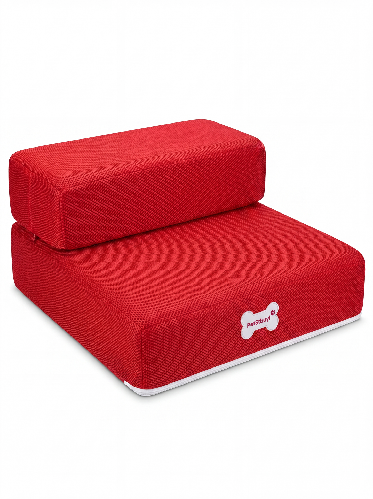 Plush Dog Stairs 2-Step Ramp for Couch and Bed Access